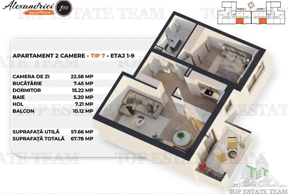 Apartament 2 Camere la standard de confort si performanta pe Soseaua Alexandriei - foto 12