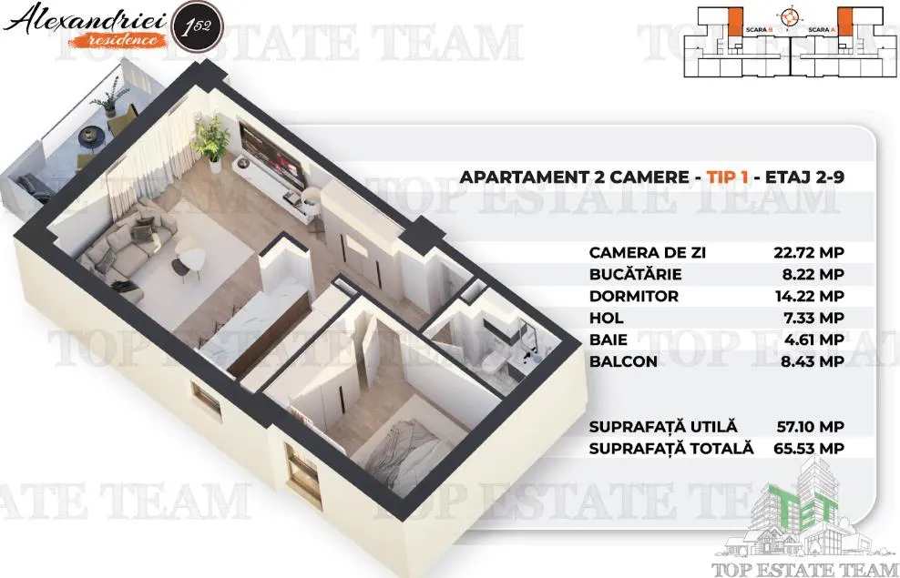 Apartament 2 Camere Premium, Soseaua Alexandriei - foto 12