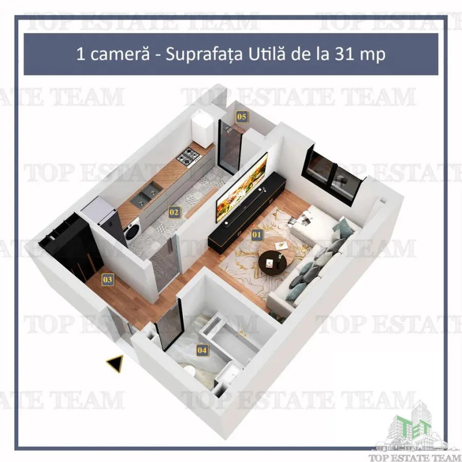 Promotie de Vara! Studiou cu finisaje premium si mobila de bucatarie inclusa, in Militari Residence. - foto 2
