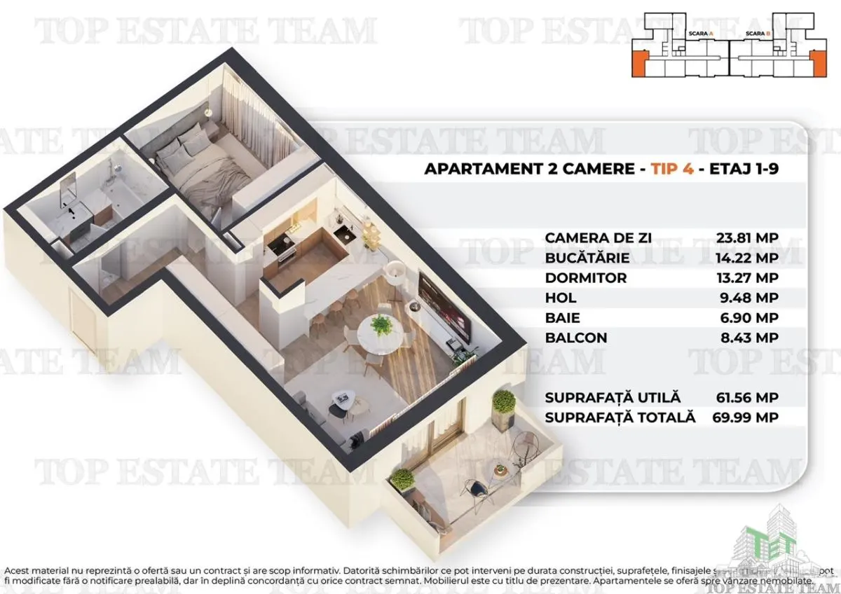 Super oferta: Bucuresti - Antiaeriana_Sos.Alexandriei/ Bloc nou/ Vanzare apartament 2 camere / 70mp utili - foto 3