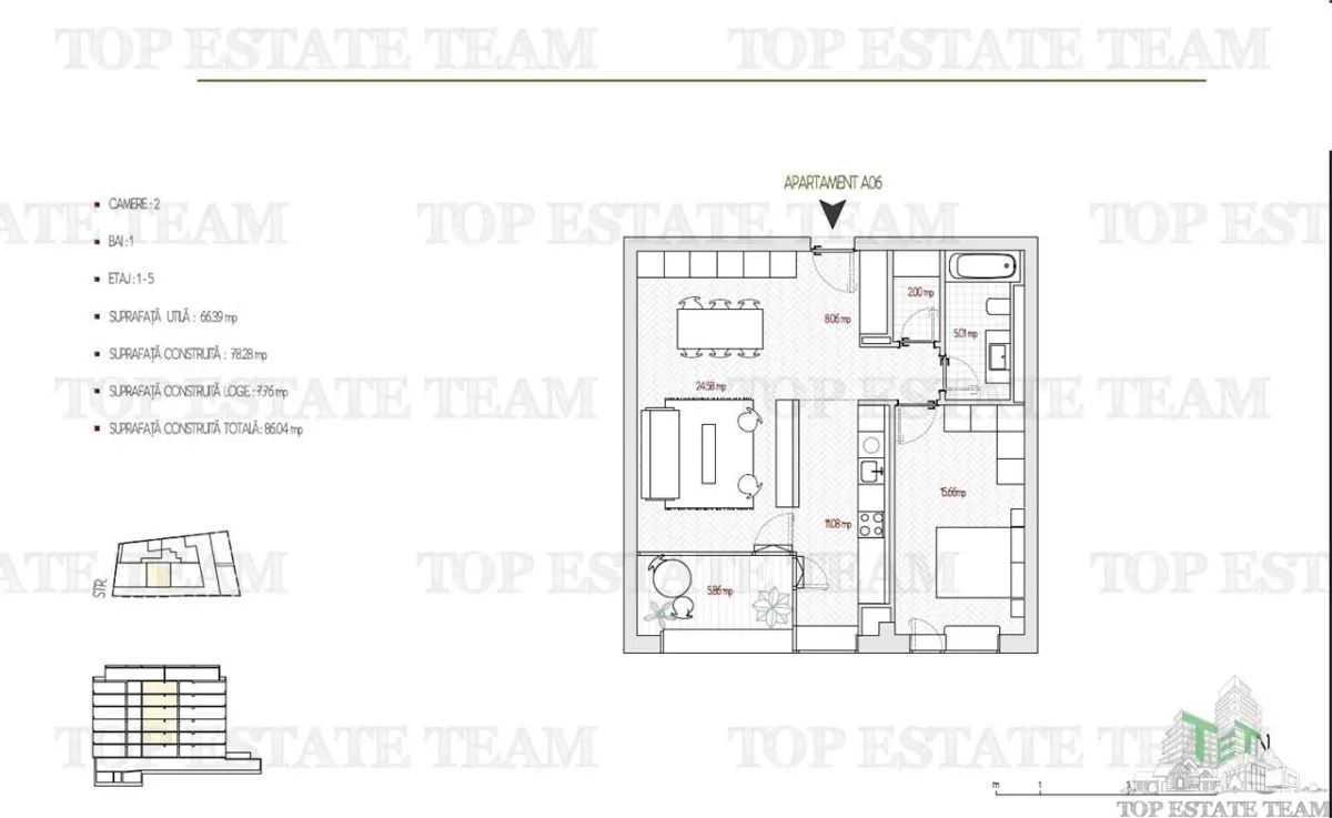 Apartament 2 Camere, bloc Boutique,  Bucuresti, Parcul  Operei - foto 8