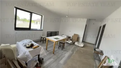Casa individuala 3 camere pe parter, cu toate utilitatile si 300 mp de teren in Clinceni,, posibilitate rate la dezvoltator pentru 10 ani - foto 5