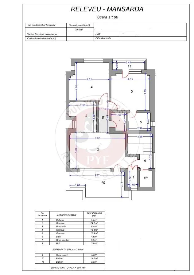 Calea Mosilor | Apartament 3 camere  in Vila | 105mp | B12520 - foto 1