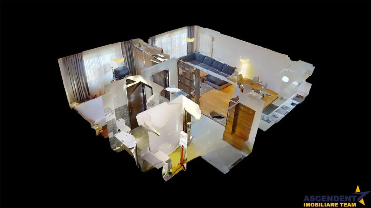 Apartament doua camere, decomandat, 64mp,parcare securizata,Central,Brasov - foto 7