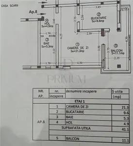 CHISODA - AP. 1 CAMERA - mobilat, decomandat, centrala proprie + LOC DE PARCARE INCLUS - foto 11