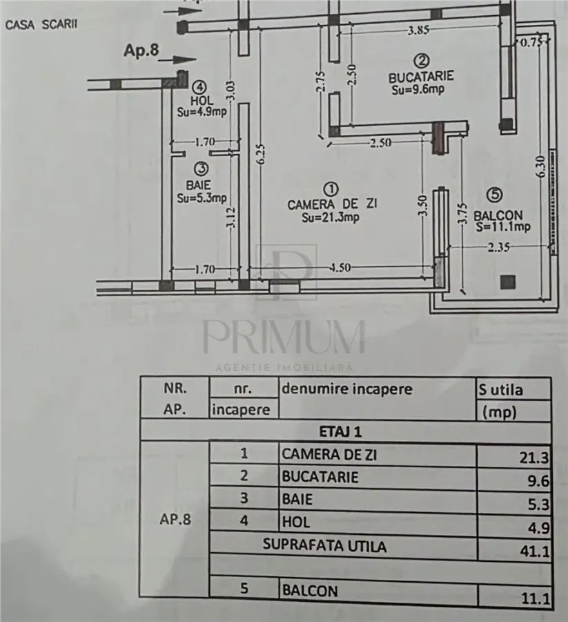 CHISODA - AP. 1 CAMERA - mobilat, decomandat, centrala proprie + LOC DE PARCARE INCLUS - foto 11