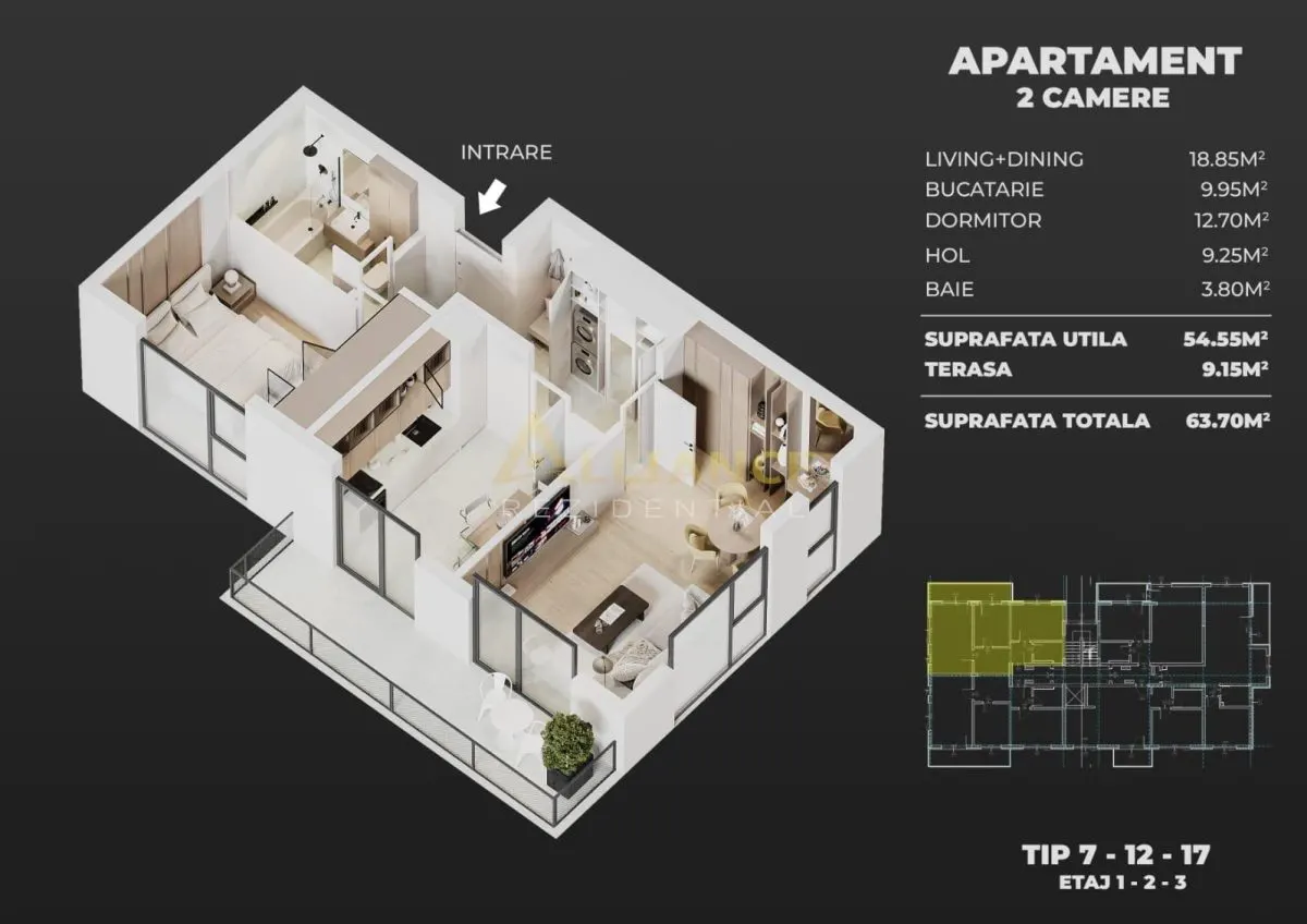 Ame Residence Exclusivitate  Proiect nou ap 2 si 3 camere - foto 6