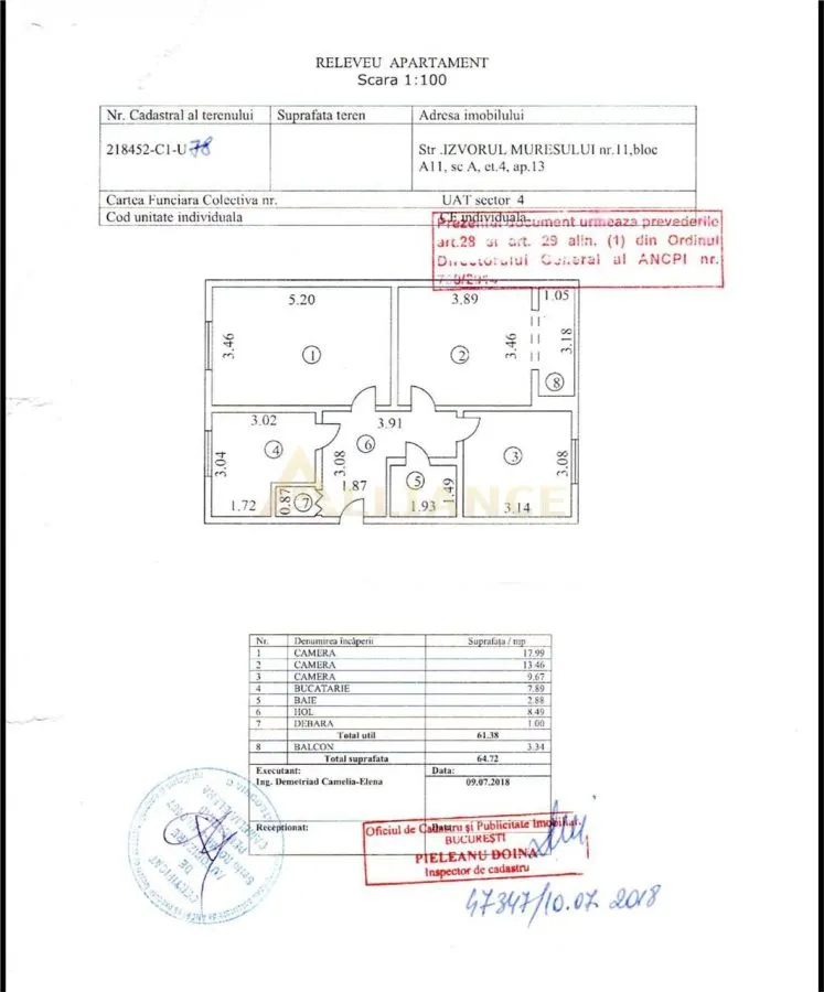 Brancoveanu/Izvorul Muresului Ap 3 cam cu centrala proprie mobilat utilat - foto 10