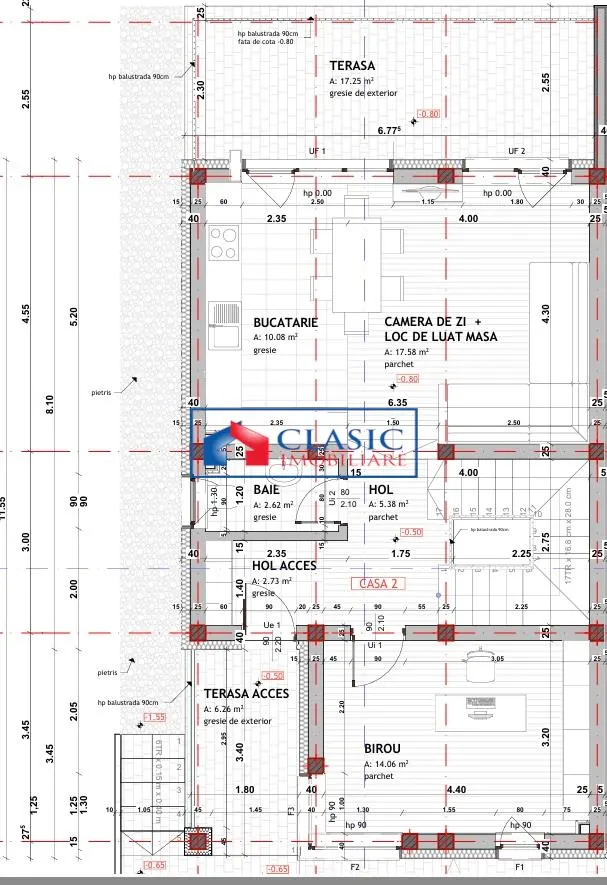 Vanzare duplex 5 camere teren 270 mp finisat modern in Floresti- zona Vivo Mall - foto 12