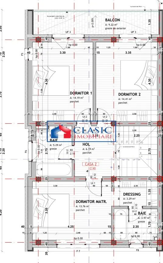Vanzare duplex 5 camere teren 270 mp finisat modern in Floresti- zona Vivo Mall - foto 13