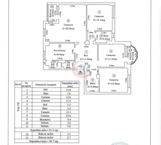 Apartament 4 camere , Zona Modern ,Bd. Simion Barnutiu ,Badea Cartan. - foto 4