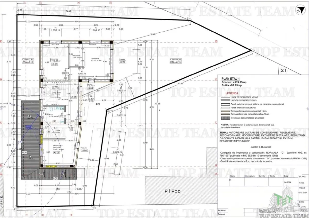 Vanzare teren cu autorizatie pentru vila p +1+ M metrou Ion Mihalache - foto 10