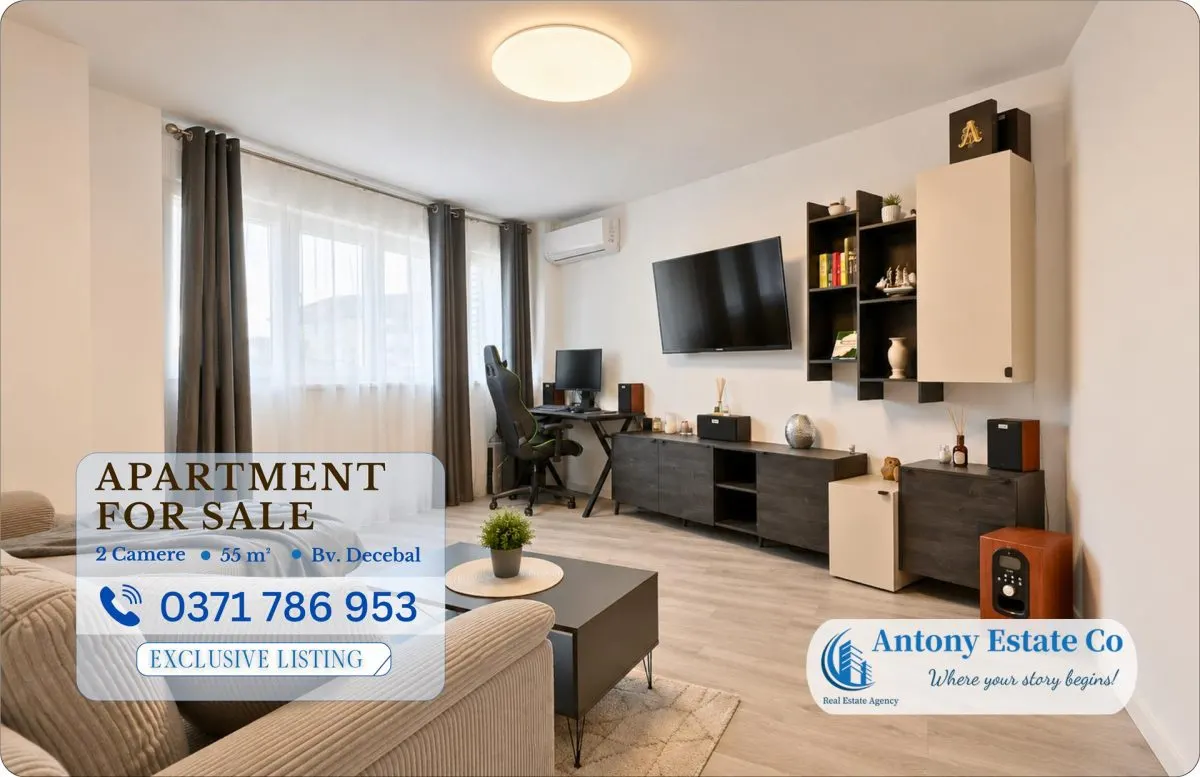 Antony Estate | 2 cam modern, complet renovat si mobilat, Decebal - foto 1