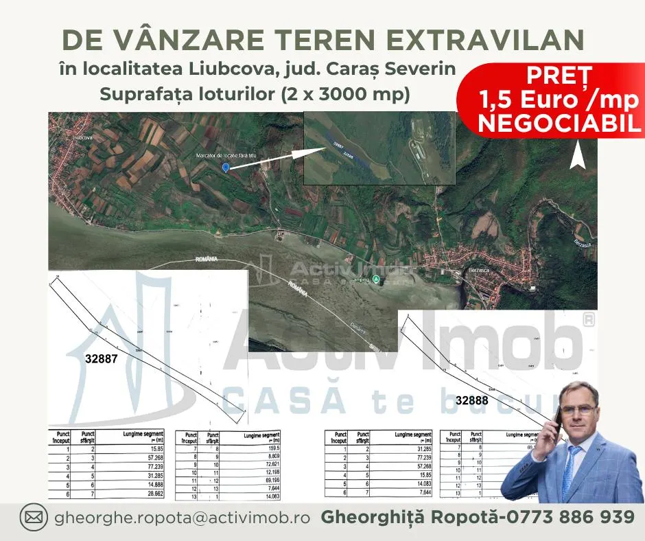 Teren extravilan 3.000 mp â€“ Liubcova, in Liubcova zona Cornet (Clisura Dunarii) - foto 1
