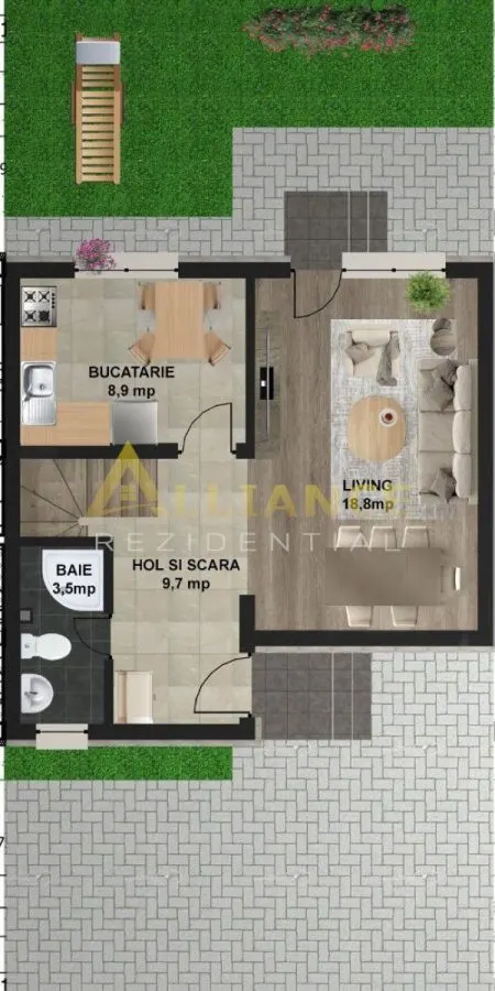 Vila cu 4 camere - 2 bai | Gata de mutare | Popești zona noua - foto 15