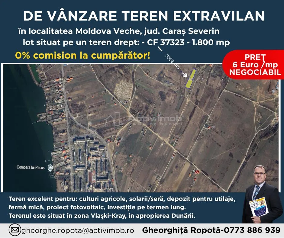 Terenuri Extravilan Moldova Noua â€“ Parcelabile - foto 1