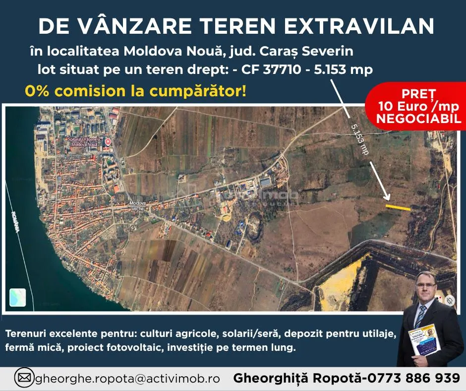 Terenuri Extravilan Moldova Noua â€“ Parcelabile - foto 4