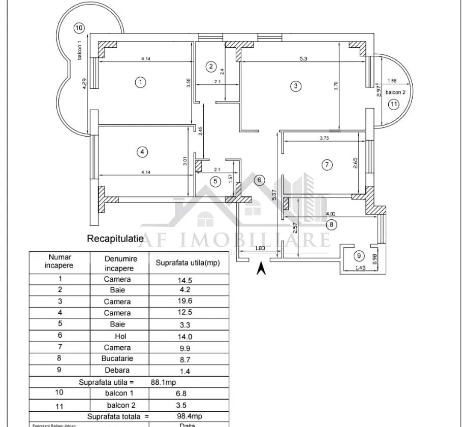 99mp - Etaj intermediar - Apartament 4 camere Nicolina zona Rond Vechi - foto 1