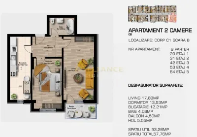 DIRECT DEZVOLTATOR |  Grand Berceni | Metrou Berceni | 2 camere tip studio - foto 13