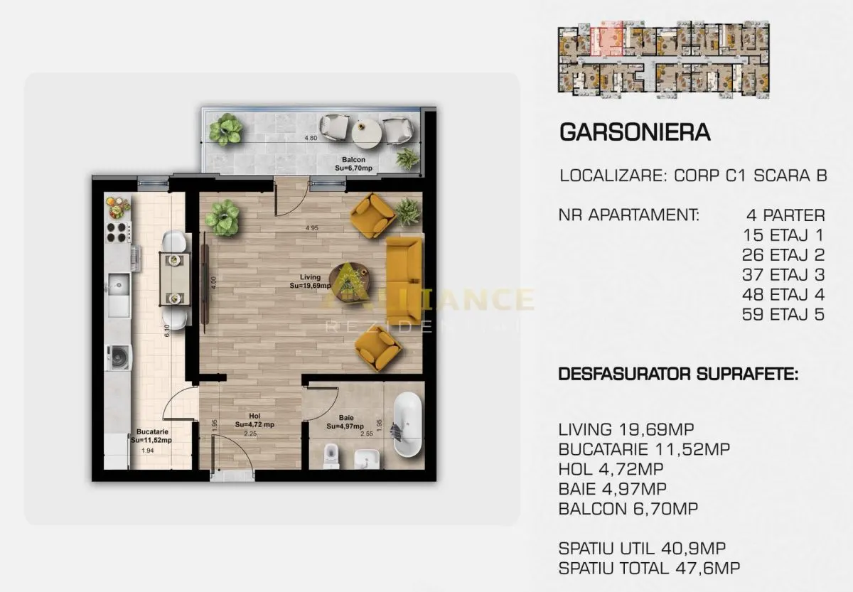 DIRECT DEZVOLTATOR |  Grand Berceni | Metrou Berceni | 2 camere tip studio - foto 8