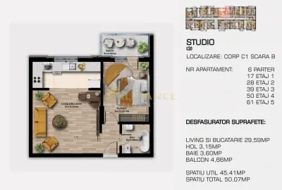 3 camere, 2 bai - Complex rezidential modern - confort, calitate si acces rapid la metrou - foto 8