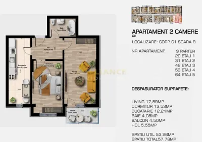 3 camere, 2 bai - Complex rezidential modern - confort, calitate si acces rapid la metrou - foto 9