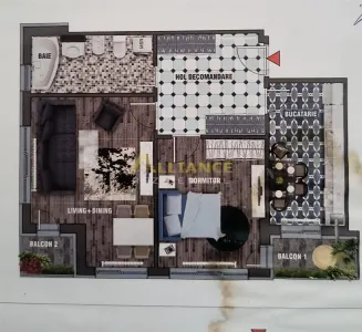 Apartament 2 camere de vanzare 64 mp etaj 5/5 mobilat si utilat - foto 14