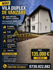 NOU Duplex Popesti Leordeni gata de mutare - foto 1
