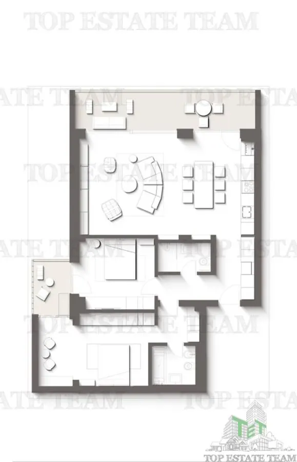 Apartament Premium cu 3 camere cu terase | Vedere directa la mare si padure - Proiect exclusivist Olimp,Constanta - foto 2