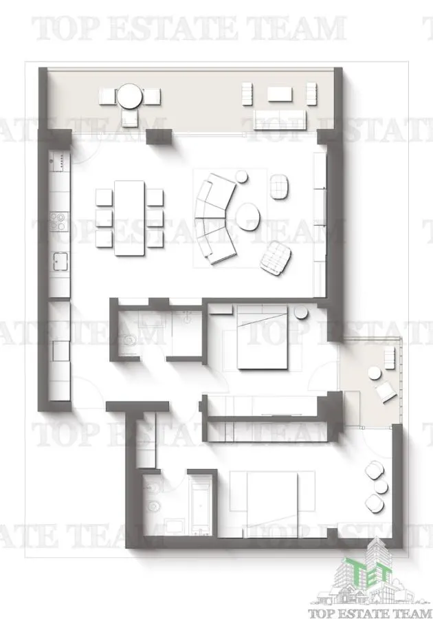 Apartament Premium cu 3 camere cu terase | Intre padure si mare - Proiect exclusivist, Olimp, Constanta - foto 2