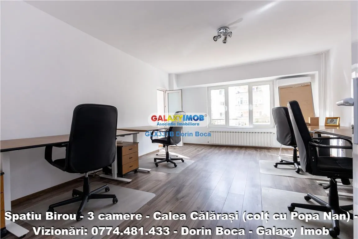 BIROU 3 Camere NEMOBILAT - CALEA CALARASI - Centrala proprie - foto 1