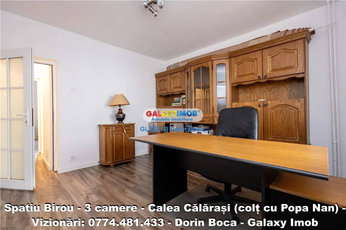 BIROU 3 Camere NEMOBILAT - CALEA CALARASI - Centrala proprie - foto 12