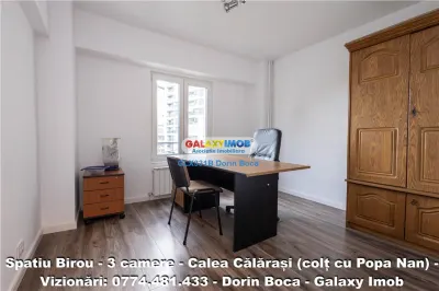 BIROU 3 Camere NEMOBILAT - CALEA CALARASI - Centrala proprie - foto 3