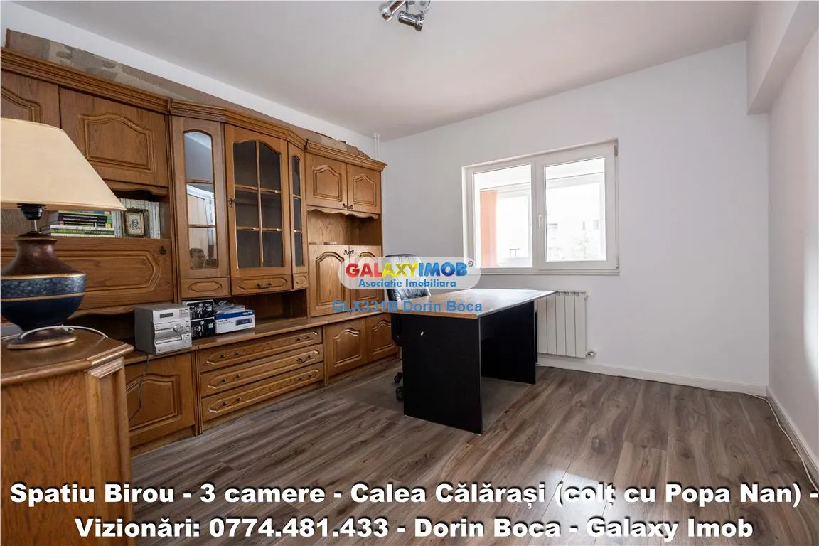 BIROU 3 Camere NEMOBILAT - CALEA CALARASI - Centrala proprie - foto 4