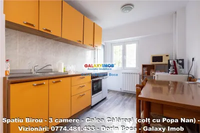 BIROU 3 Camere NEMOBILAT - CALEA CALARASI - Centrala proprie - foto 5
