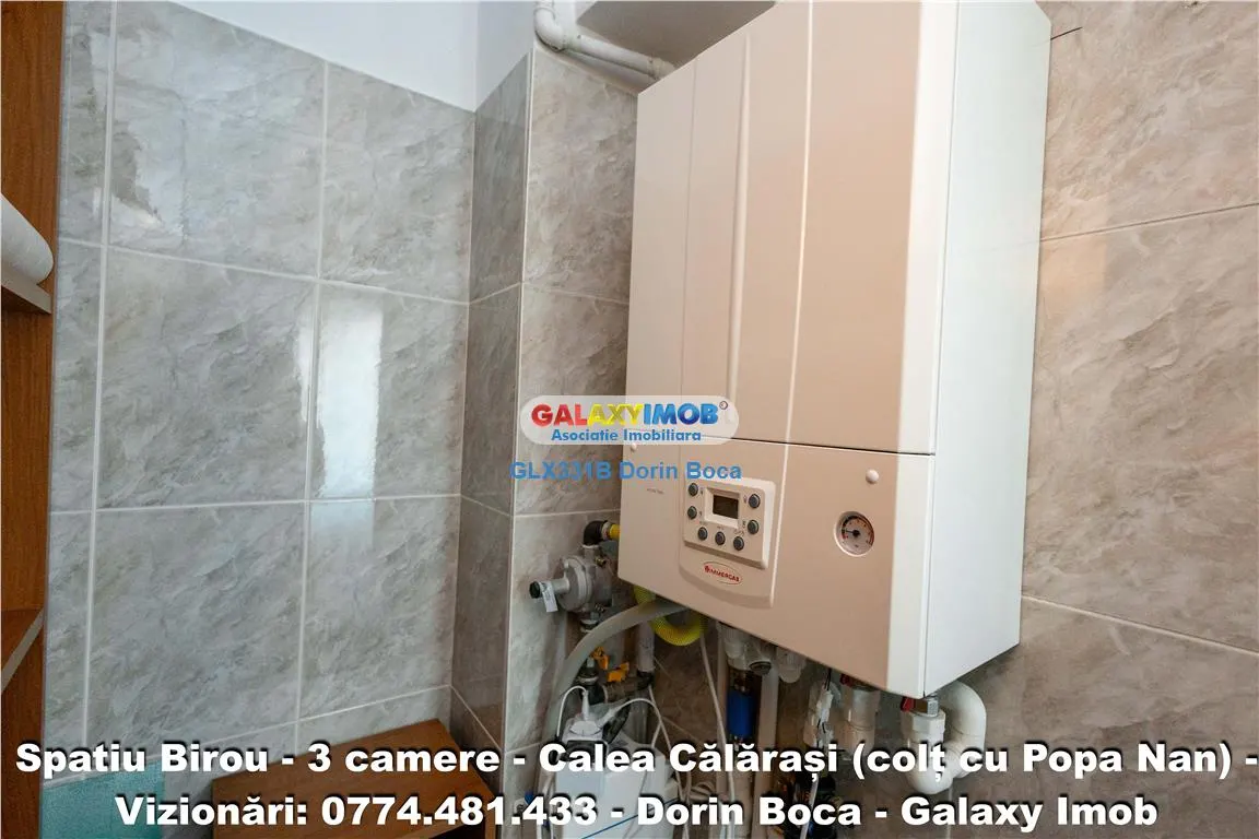 BIROU 3 Camere NEMOBILAT - CALEA CALARASI - Centrala proprie - foto 8