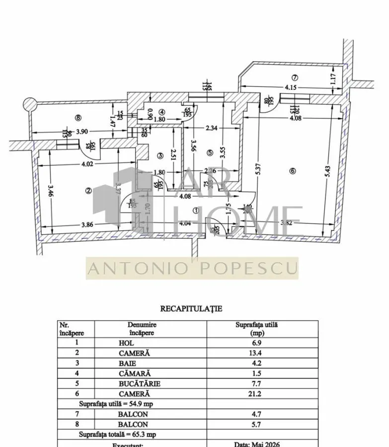 Apartament 2 camere, 2 balcoane, in Ploiesti, zona Catedrala - foto 11