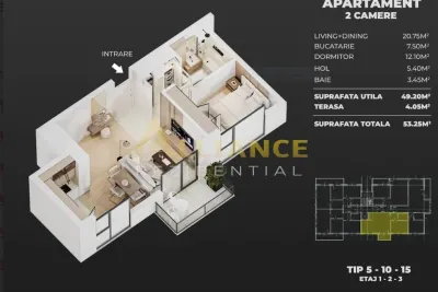 AME Residence | Apartamente Noi cu 2 si 3 Camere - foto 8