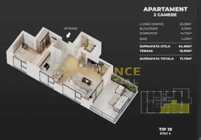 AME Residence | Apartamente Noi cu 2 si 3 Camere - foto 10