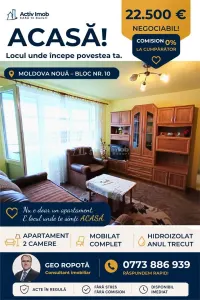 Apartament 2 cam. in Moldova Noua - foto 1