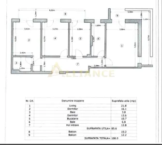 Apartament 3 camere decomandat | 108 mp | Loc de parcare inclus | Sector 4 - foto 24