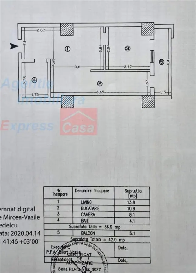 Apartament de vanzare 2 camere, Palas, Lazar Residence - foto 16