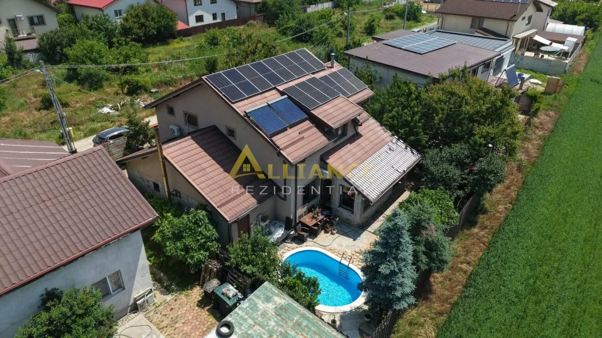 Vila individuala de vanzare piscina sistem fotovoltaic 4 camere proprietate premium - foto 15