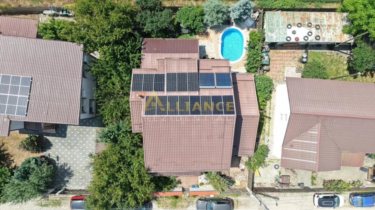Vila individuala de vanzare piscina sistem fotovoltaic 4 camere proprietate premium - foto 4