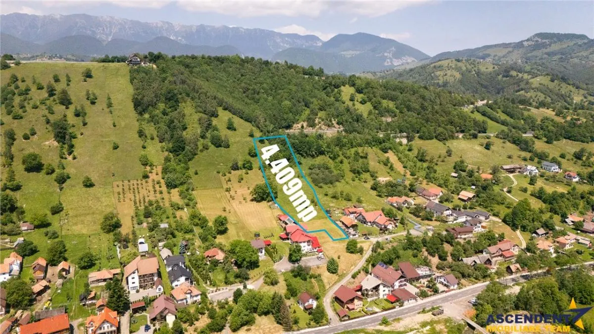 View superb:intravilan,constructie rezidenta/hotel,2.327 mp,Moieciu de Jos, Bran - foto 3