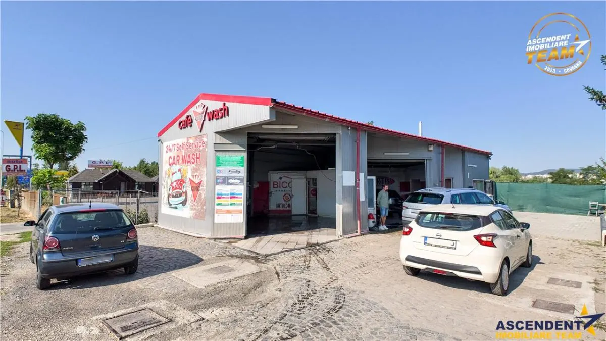 FILM!Spalatorie auto echipata+transfer afacere,zona circulata intens,Sfantu Gheorghe - foto 12