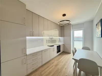 Penthouse de lux 84 mpu cu 3 camere 2 bai terasa 2 parcari - foto 13