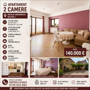 Sector 3 Apartament 2 camere Mobilat cu parcare si boxa - Bucuresti