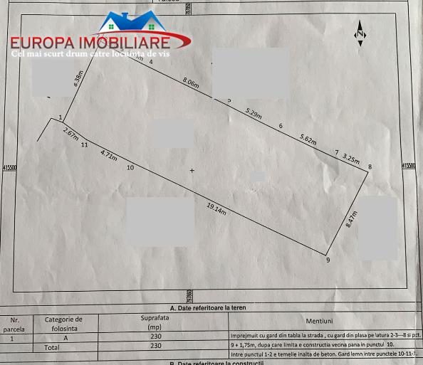 Teren de vanzare cu certificat de urbanism P+1 zona E3 - foto 2