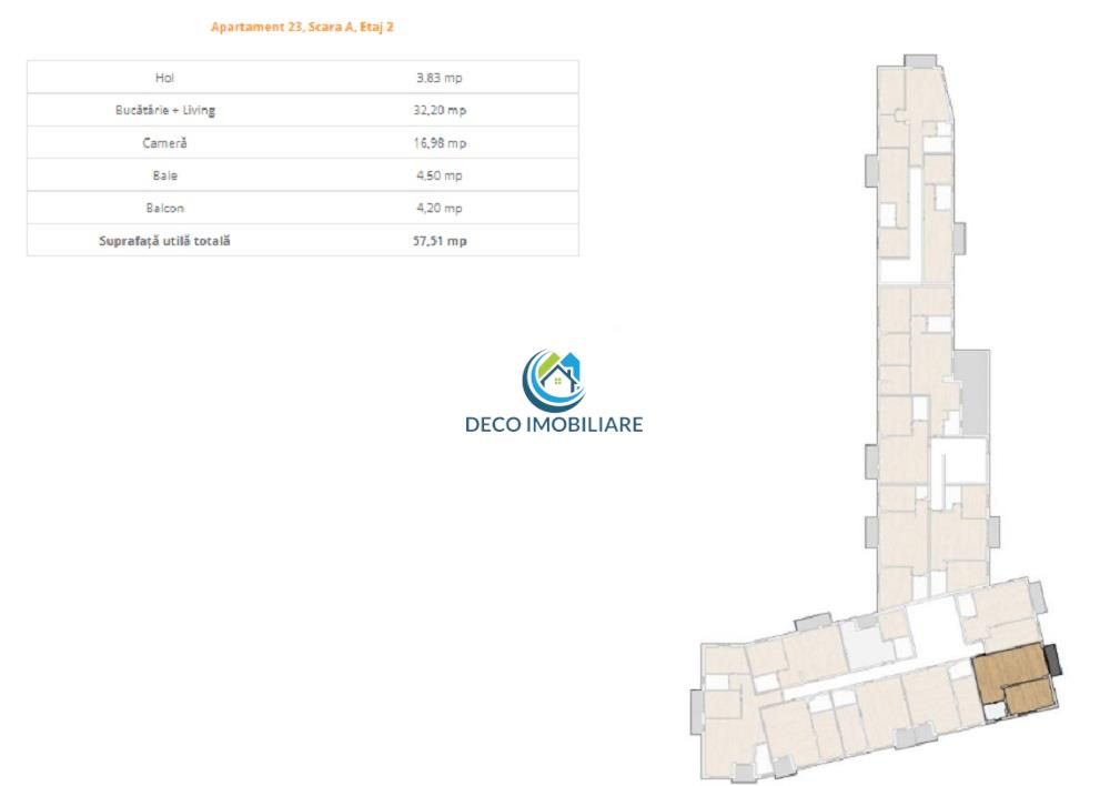 Apartament 2 camere 57.5 mp si balcon 4 mp, zona Vivo - foto 16